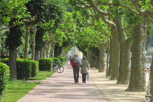 Walking in the spa gardens, Bad Ems
